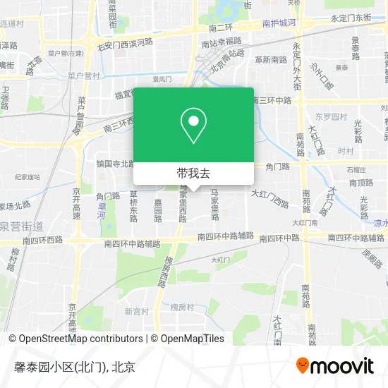 馨泰园小区(北门)地图