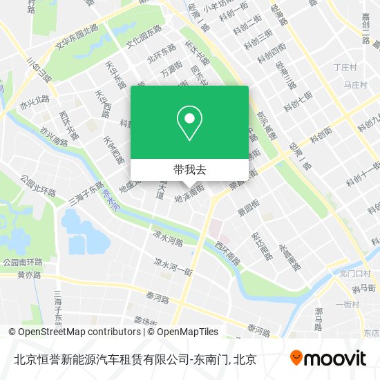 北京恒誉新能源汽车租赁有限公司-东南门地图