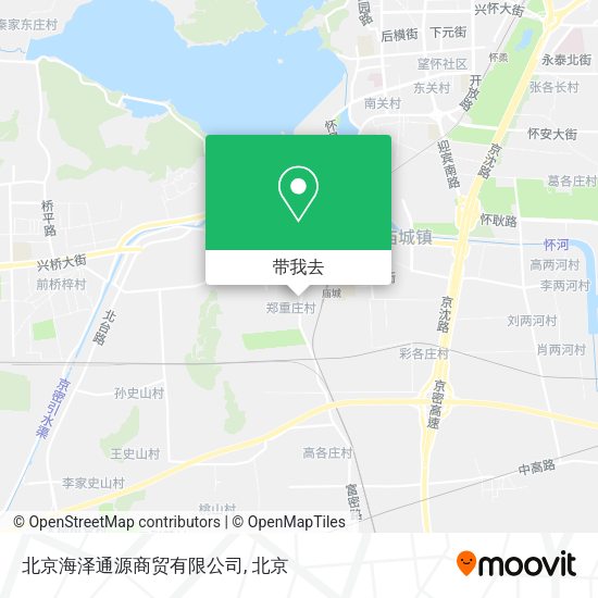 北京海泽通源商贸有限公司地图