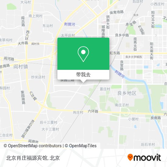 北京肖庄福源宾馆地图