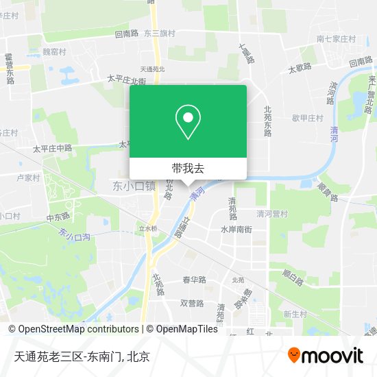 天通苑老三区-东南门地图