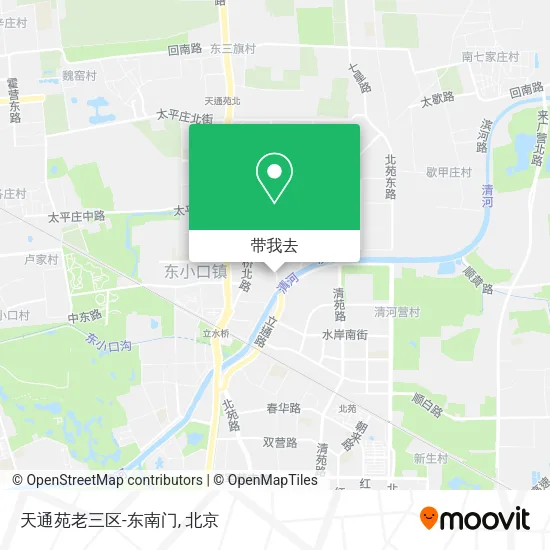 天通苑老三区-东南门地图