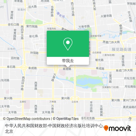 中华人民共和国财政部-中国财政经济出版社培训中心地图