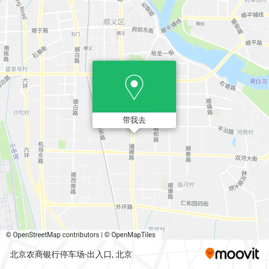 北京农商银行停车场-出入口地图
