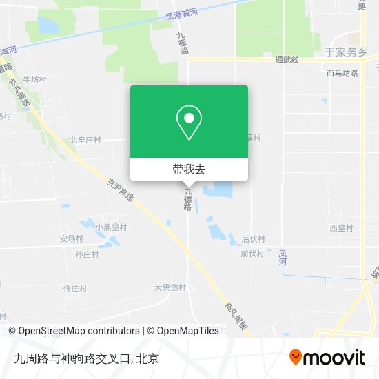 九周路与神驹路交叉口地图