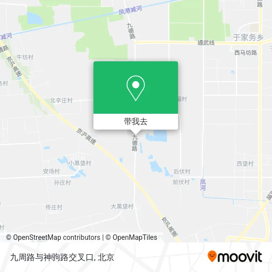 九周路与神驹路交叉口地图