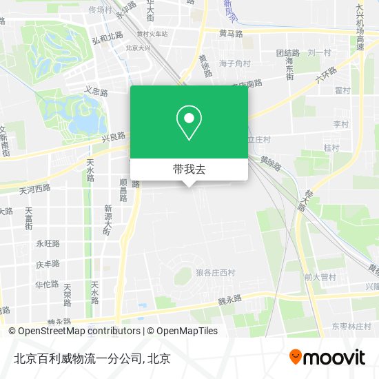 北京百利威物流一分公司地图