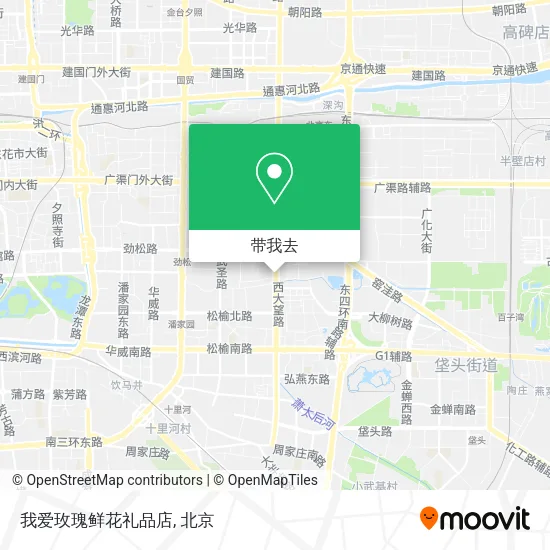 我爱玫瑰鲜花礼品店地图