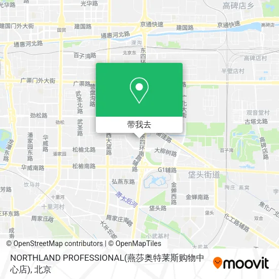 NORTHLAND PROFESSIONAL(燕莎奥特莱斯购物中心店)地图