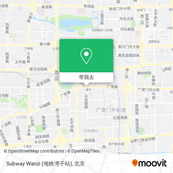 Subway Wanzi (地铁湾子站)地图