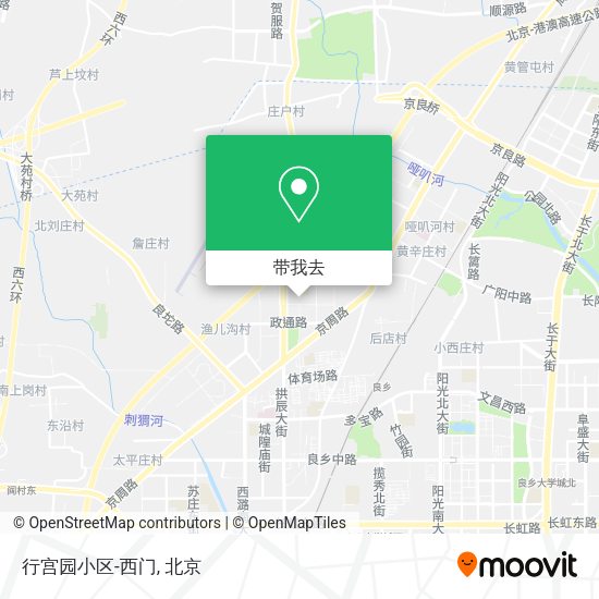 行宫园小区-西门地图