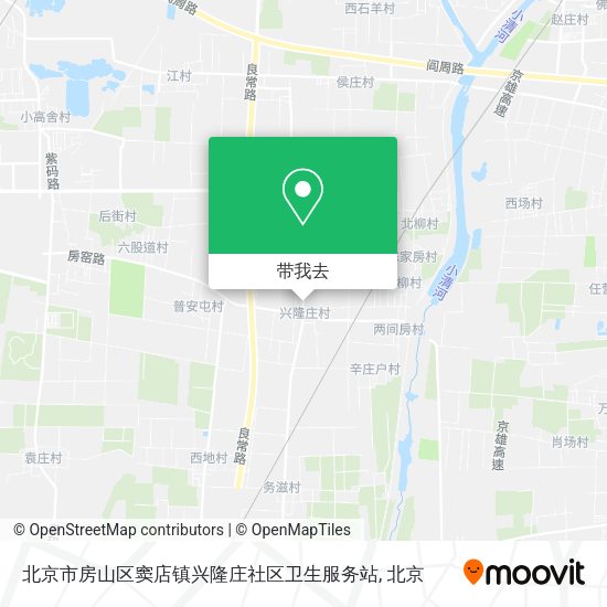 北京市房山区窦店镇兴隆庄社区卫生服务站地图