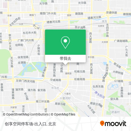 创享空间停车场-出入口地图