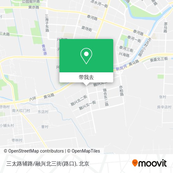 三太路辅路/融兴北三街(路口)地图