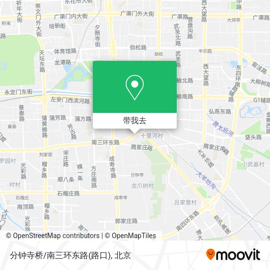 分钟寺桥/南三环东路(路口)地图