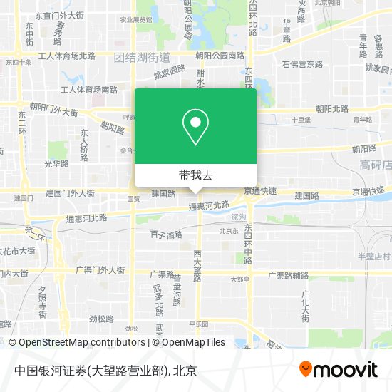 中国银河证券(大望路营业部)地图
