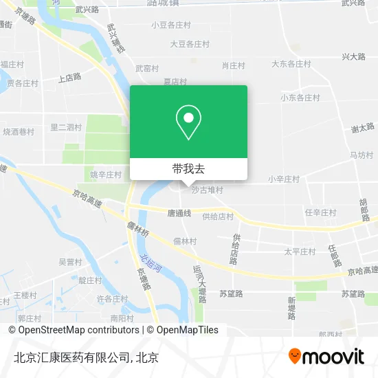 北京汇康医药有限公司地图