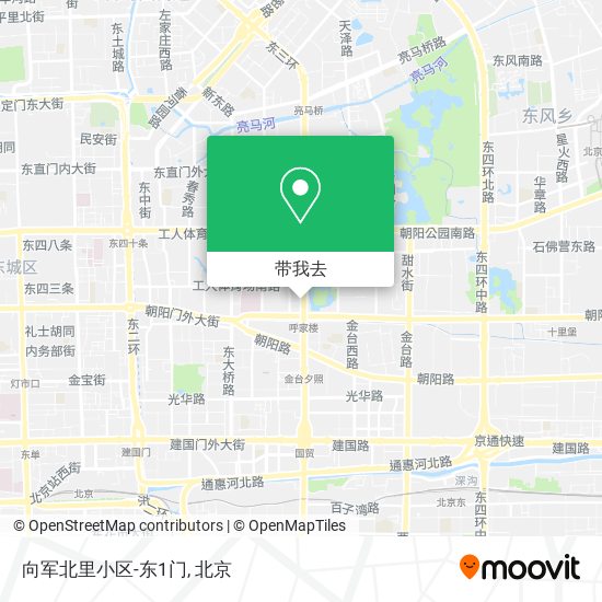 向军北里小区-东1门地图