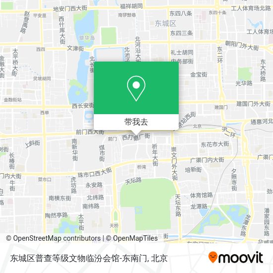 东城区普查等级文物临汾会馆-东南门地图