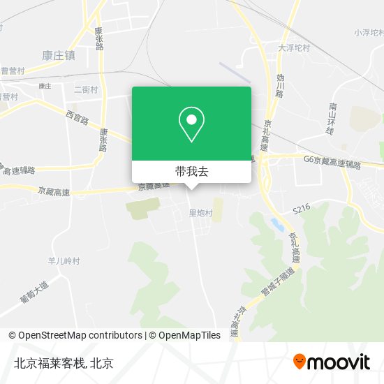 北京福莱客栈地图