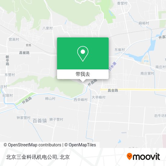 北京三金科讯机电公司地图
