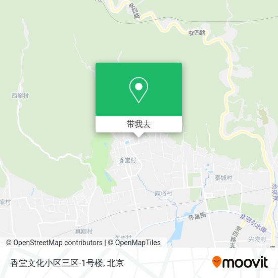 香堂文化小区三区-1号楼地图