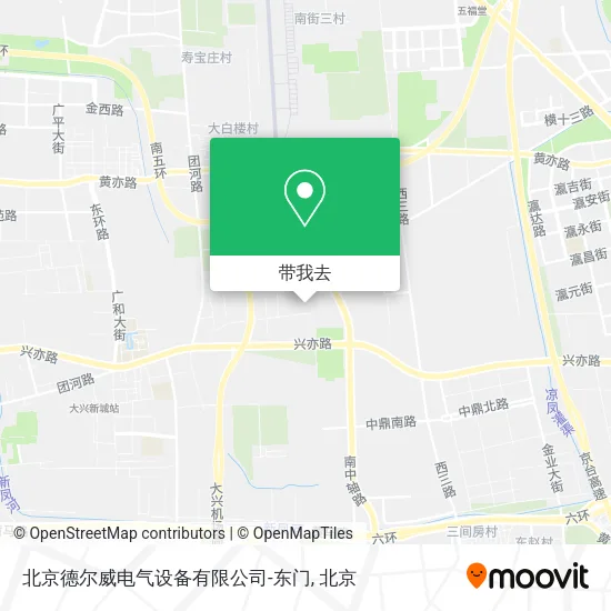 北京德尔威电气设备有限公司-东门地图
