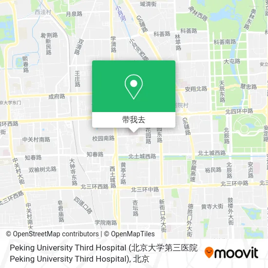 Peking University Third Hospital地图