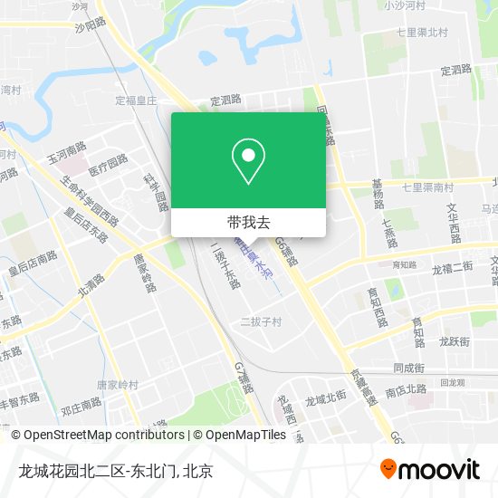 龙城花园北二区-东北门地图