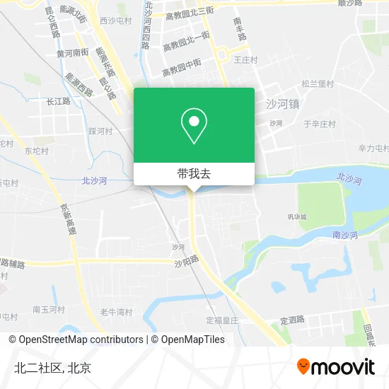 北二社区地图