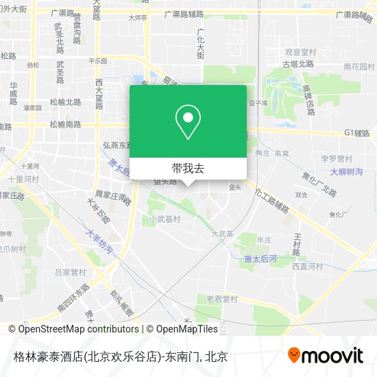 格林豪泰酒店(北京欢乐谷店)-东南门地图