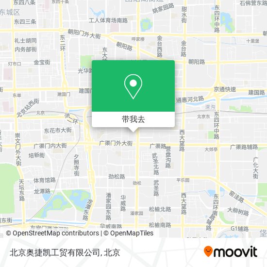 北京奥捷凯工贸有限公司地图