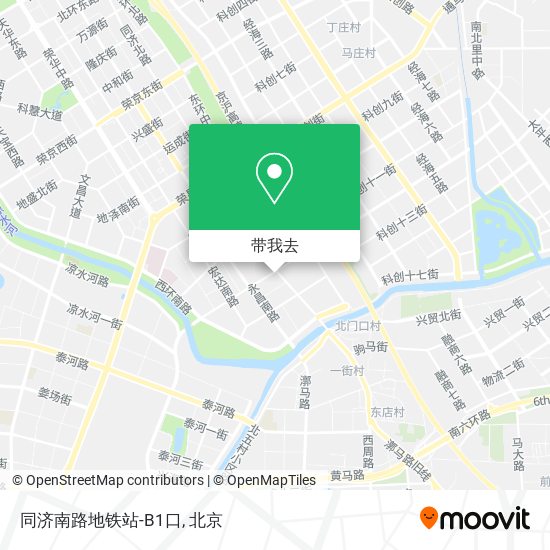 同济南路地铁站-B1口地图