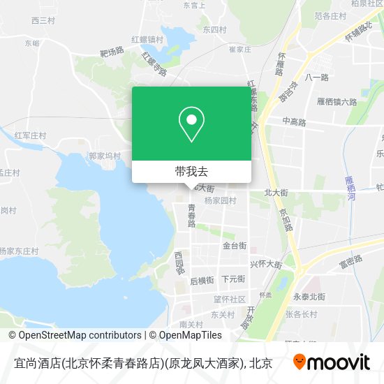 宜尚酒店(北京怀柔青春路店)(原龙凤大酒家)地图