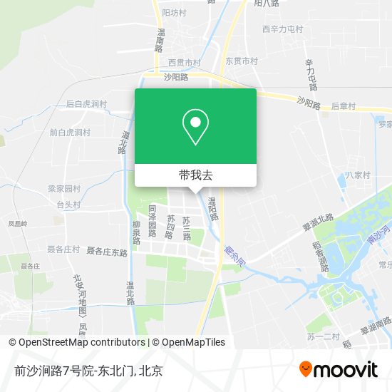 前沙涧路7号院-东北门地图