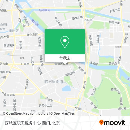 西城区职工服务中心-西门地图