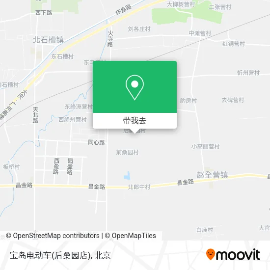 宝岛电动车(后桑园店)地图