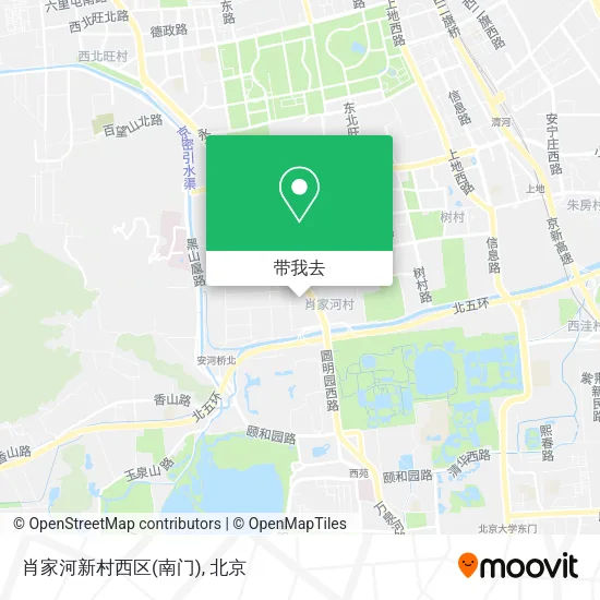 肖家河新村西区(南门)地图
