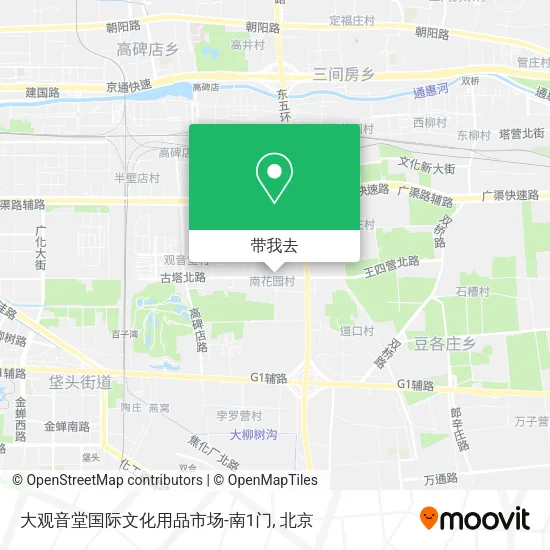 大观音堂国际文化用品市场-南1门地图