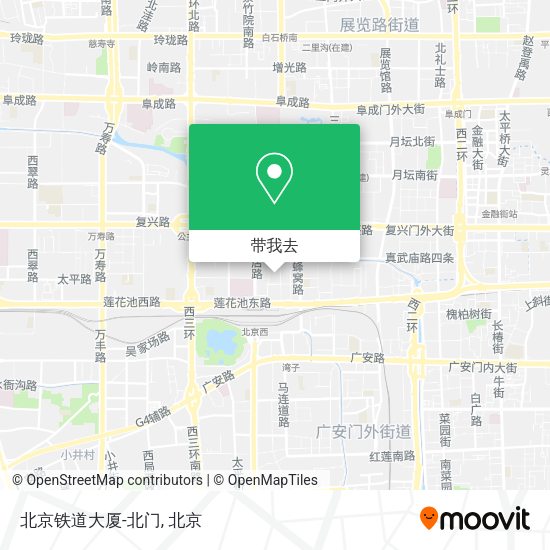 北京铁道大厦-北门地图