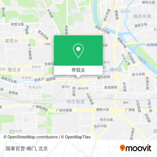 国泰百货-南门地图