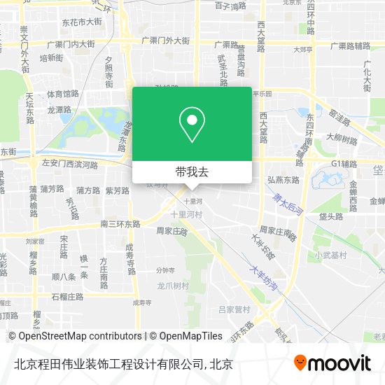 北京程田伟业装饰工程设计有限公司地图