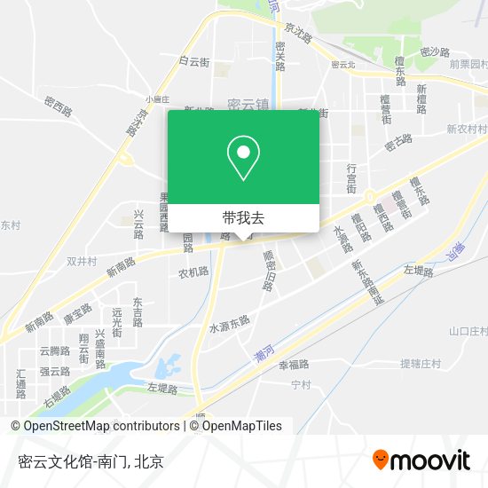 密云文化馆-南门地图