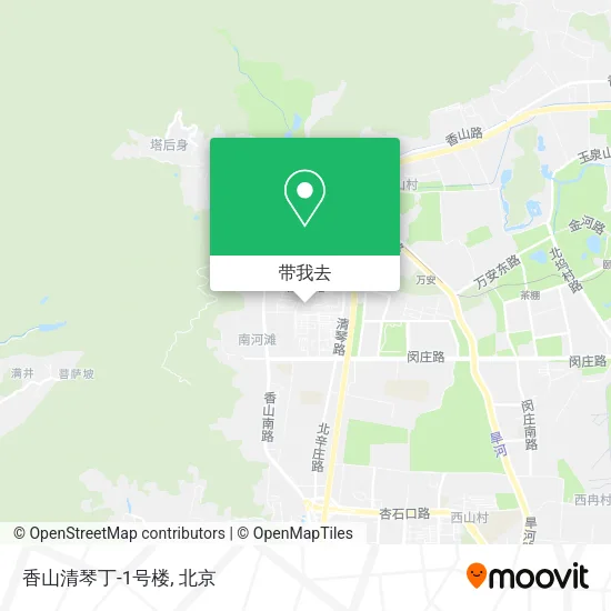 香山清琴丁-1号楼地图