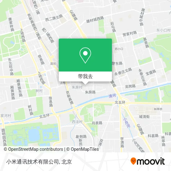 小米通讯技术有限公司地图