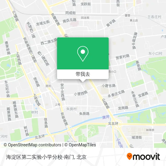 海淀区第二实验小学分校-南门地图