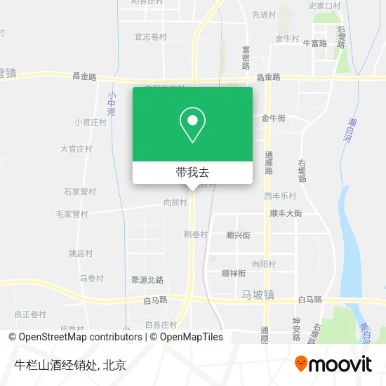 牛栏山酒经销处地图