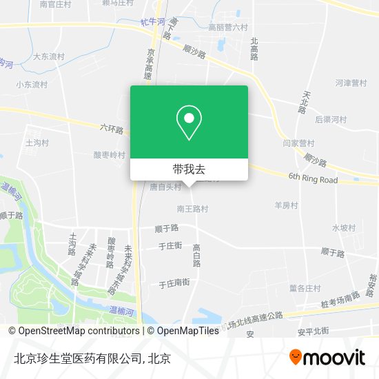 北京珍生堂医药有限公司地图