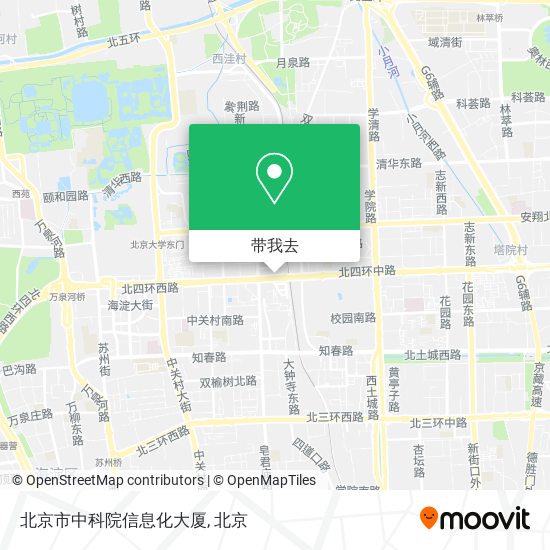 北京市中科院信息化大厦地图