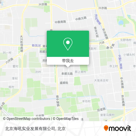 北京海吼实业发展有限公司地图